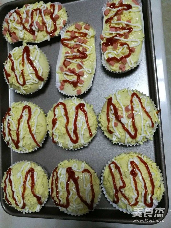 葱香芝士火腿面包