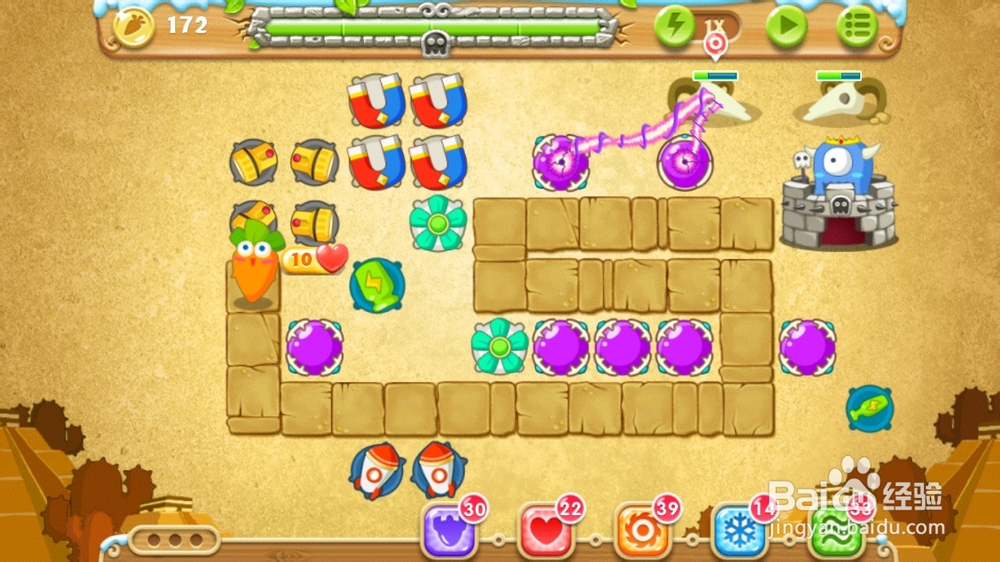 保卫萝卜2 79关金萝卜+水晶萝卜钻石任务