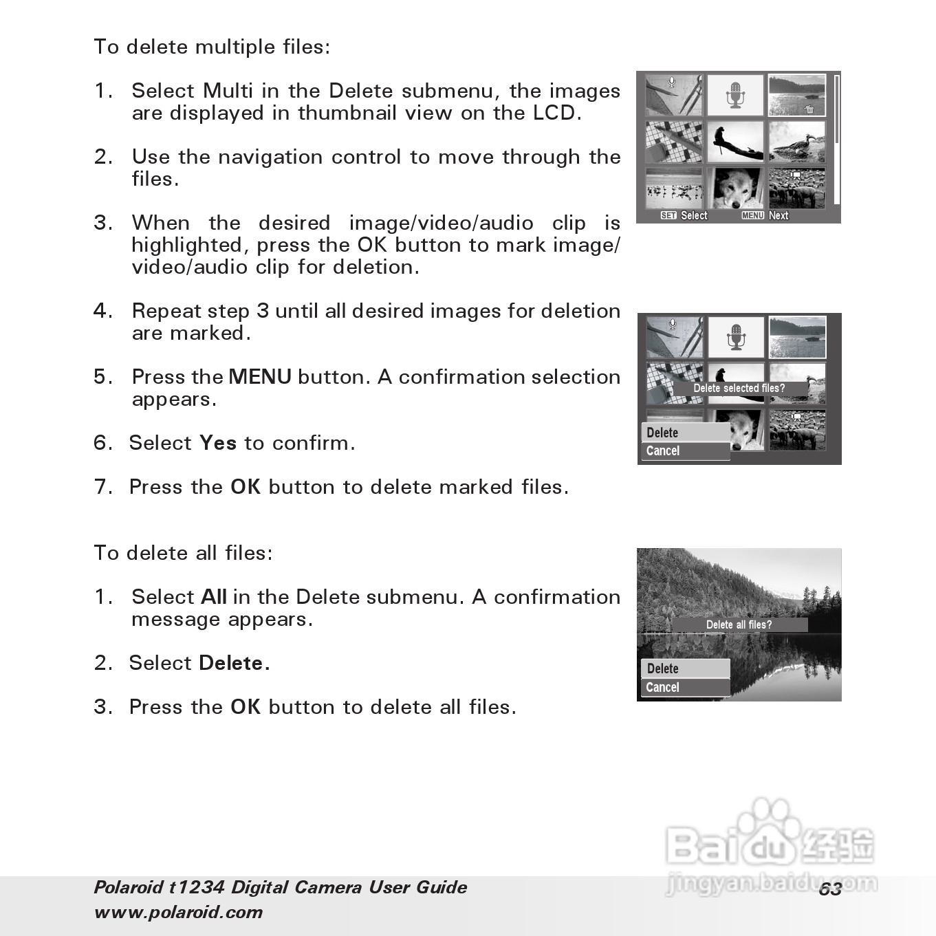 宝丽来Polaroid t1234数码相机使用说明书:[7]