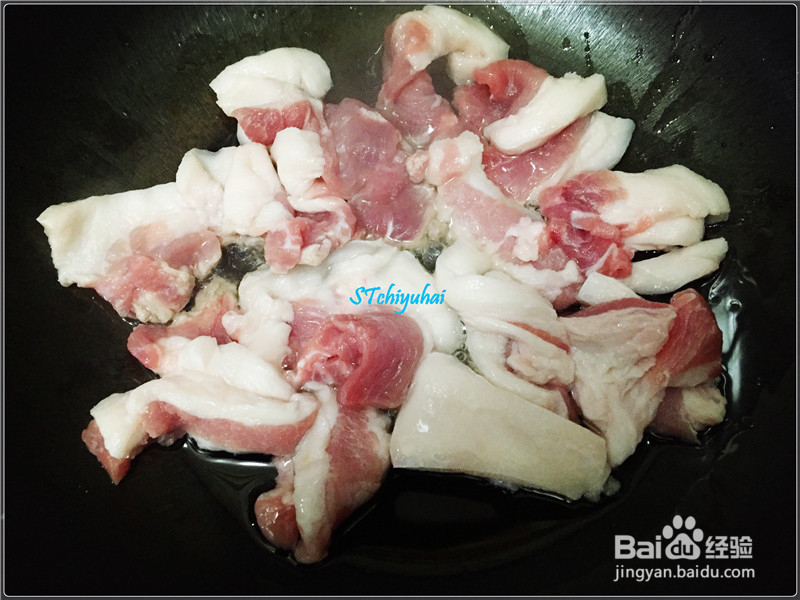 家常菜系白萝卜炒肉