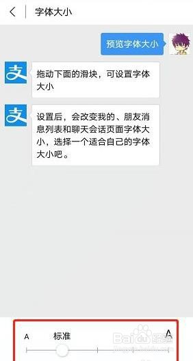 支付宝如何调整字体大小