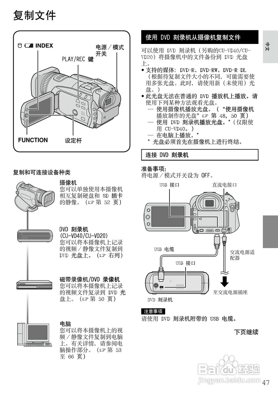 JVC GZ-HD7AG/AH摄像机使用说明书:[5]