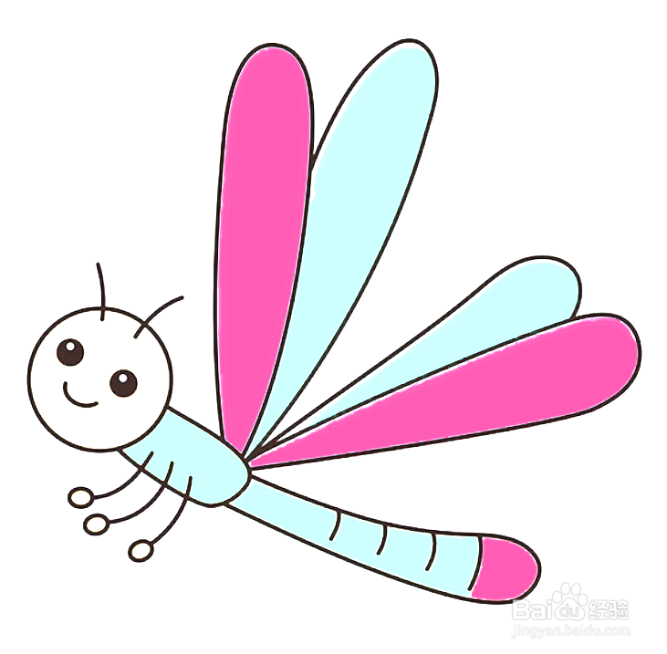 幼儿园如何教小朋友画蜻蜓的简笔画？