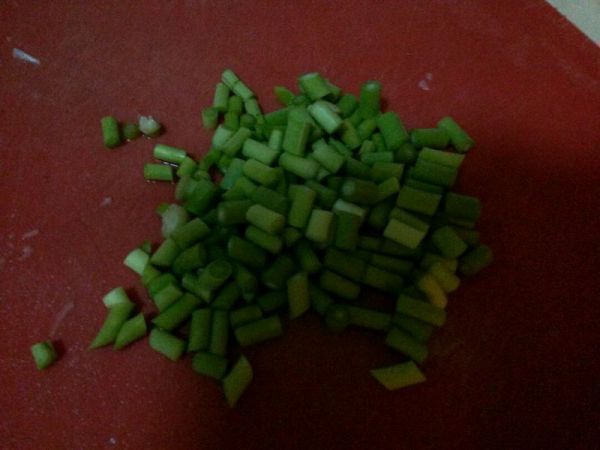 蒜薹辣椒炒米豆腐