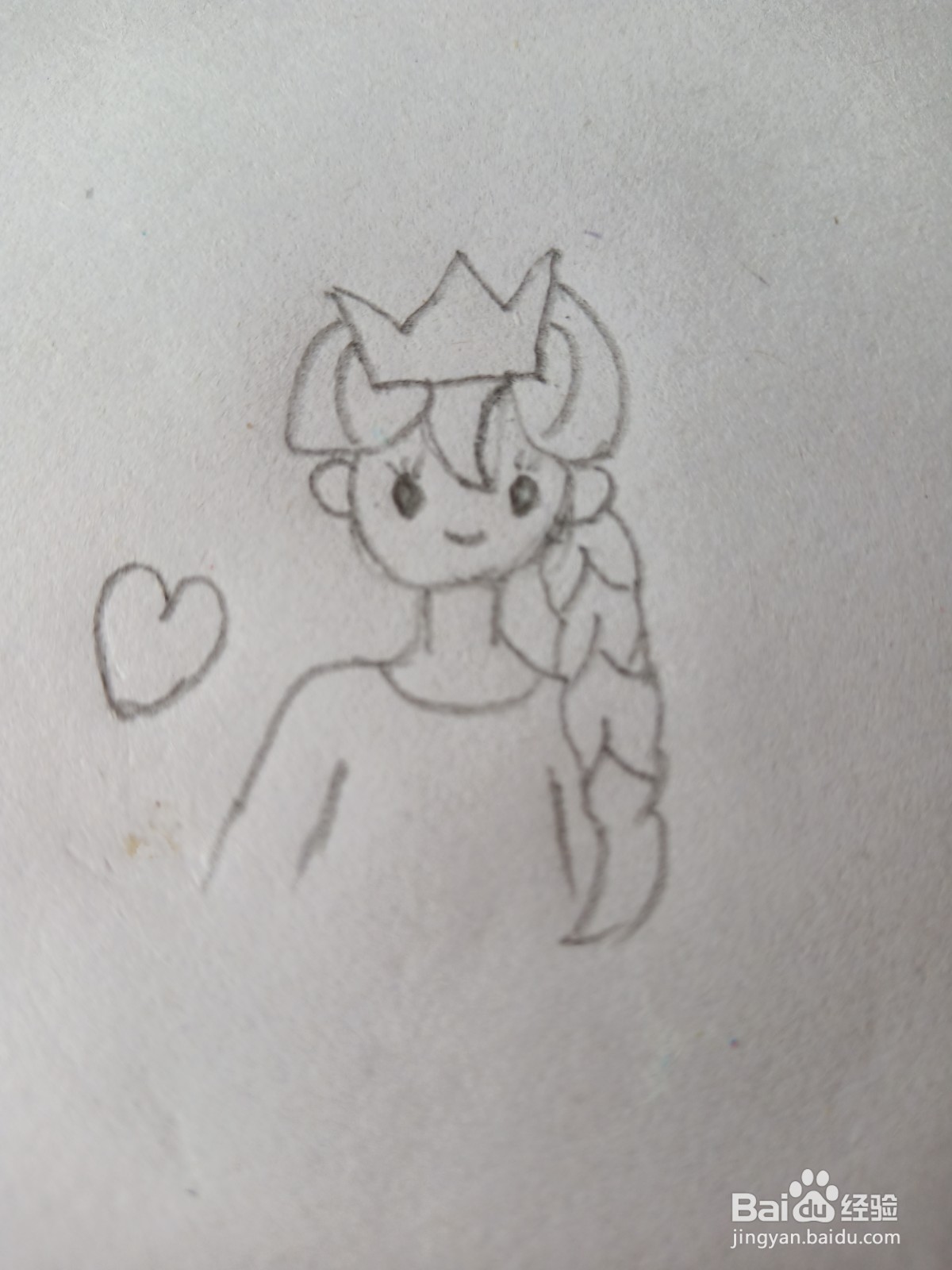 艾莎公主简笔画
