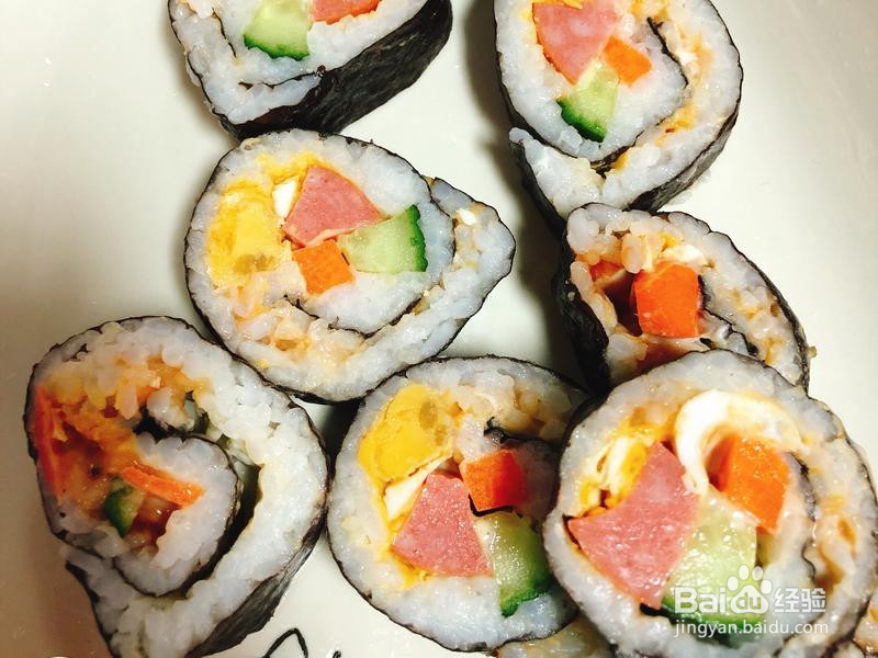 鸭蛋黄寿司的做法