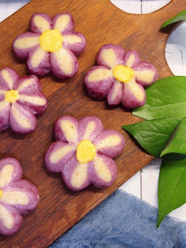 花朵造型小馒头