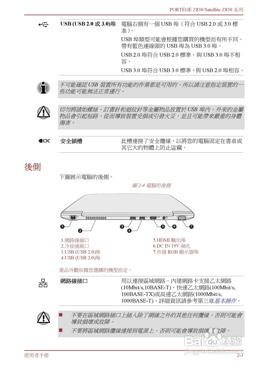 东芝Portege Z830笔记本电脑中文使用说明书:[3]