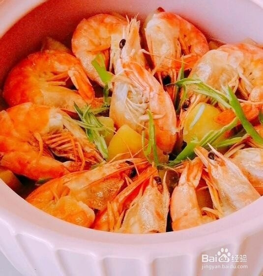 怎么做大虾焖土豆