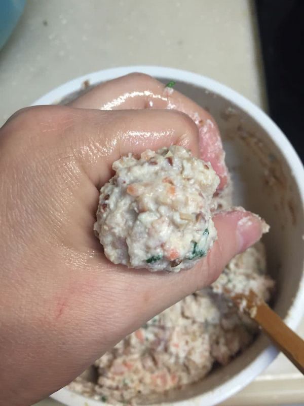 鸡蛋干瘦肉豆腐丸子