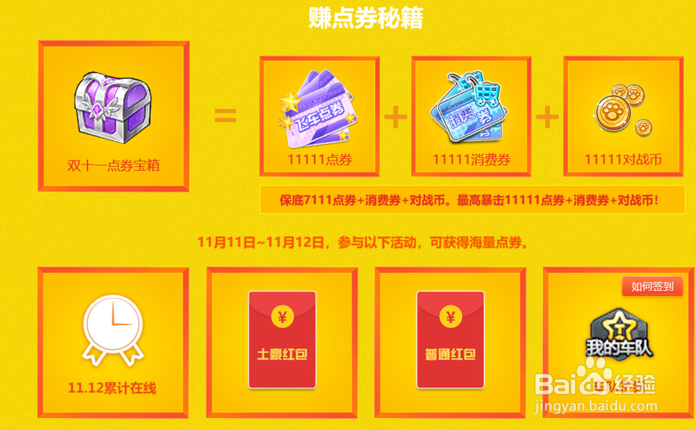 QQ飞车1111年度盛典活动攻略