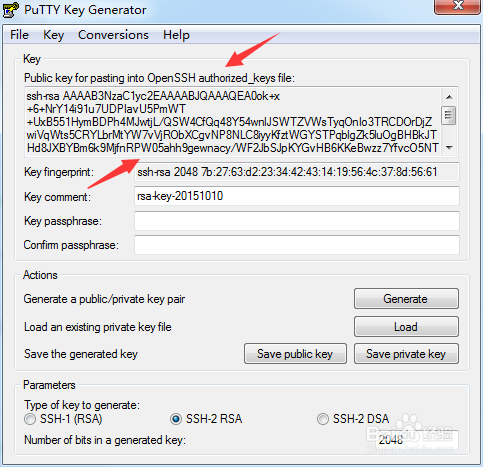 GIT 密钥生成工具puttygen使用技巧