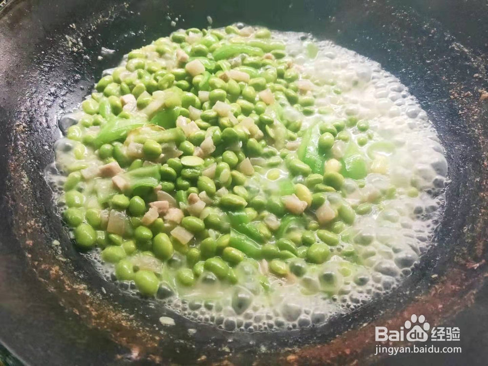 丝瓜青豆烧肉丁---便秘小菜谱