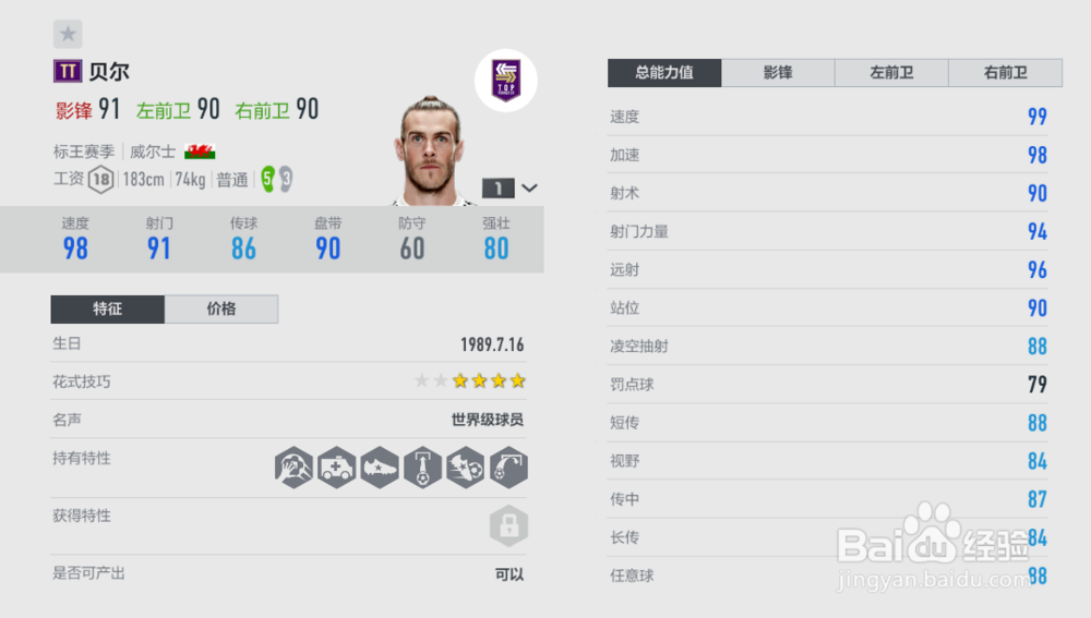 FIFA ONLINE4球员推荐（右边锋篇）