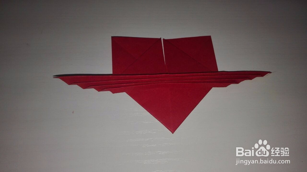 带翅膀的爱心的折法