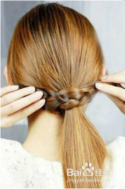 别致韩国低辫子编发