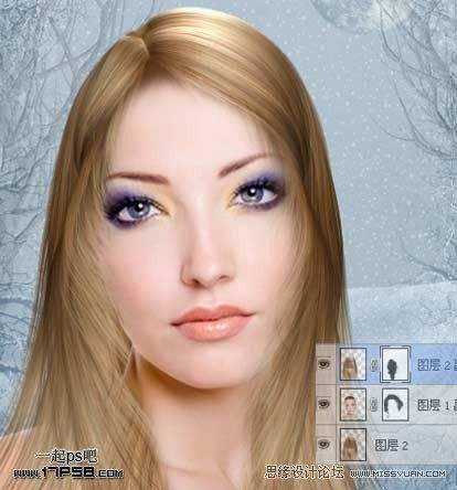 怎样用Photoshop制作梦幻的仿手绘美女效果