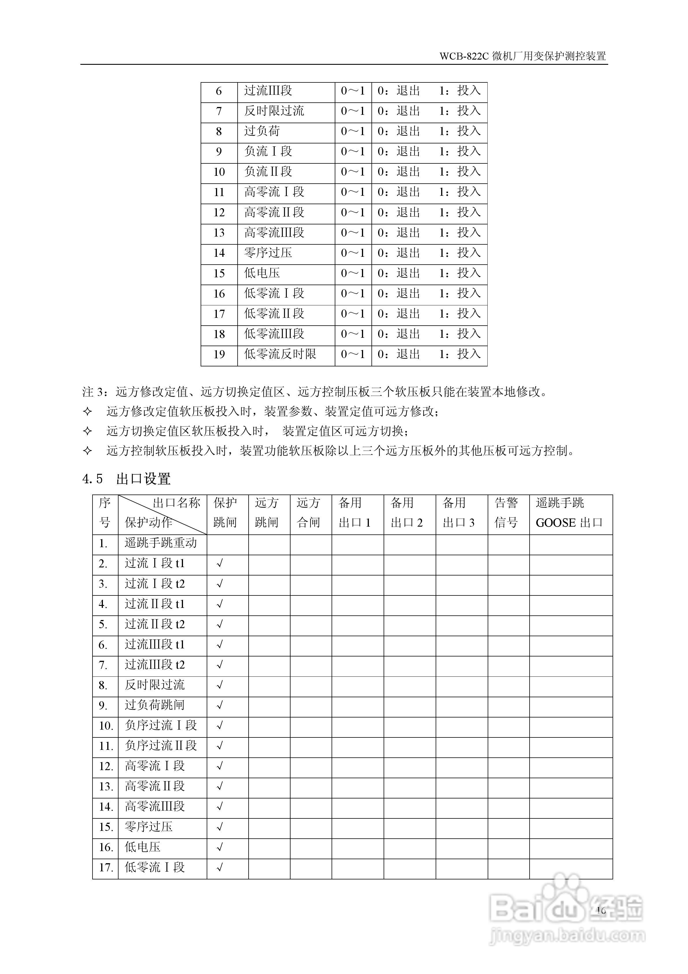 WCB-822C微机厂用变保护测控装置说明书:[2]