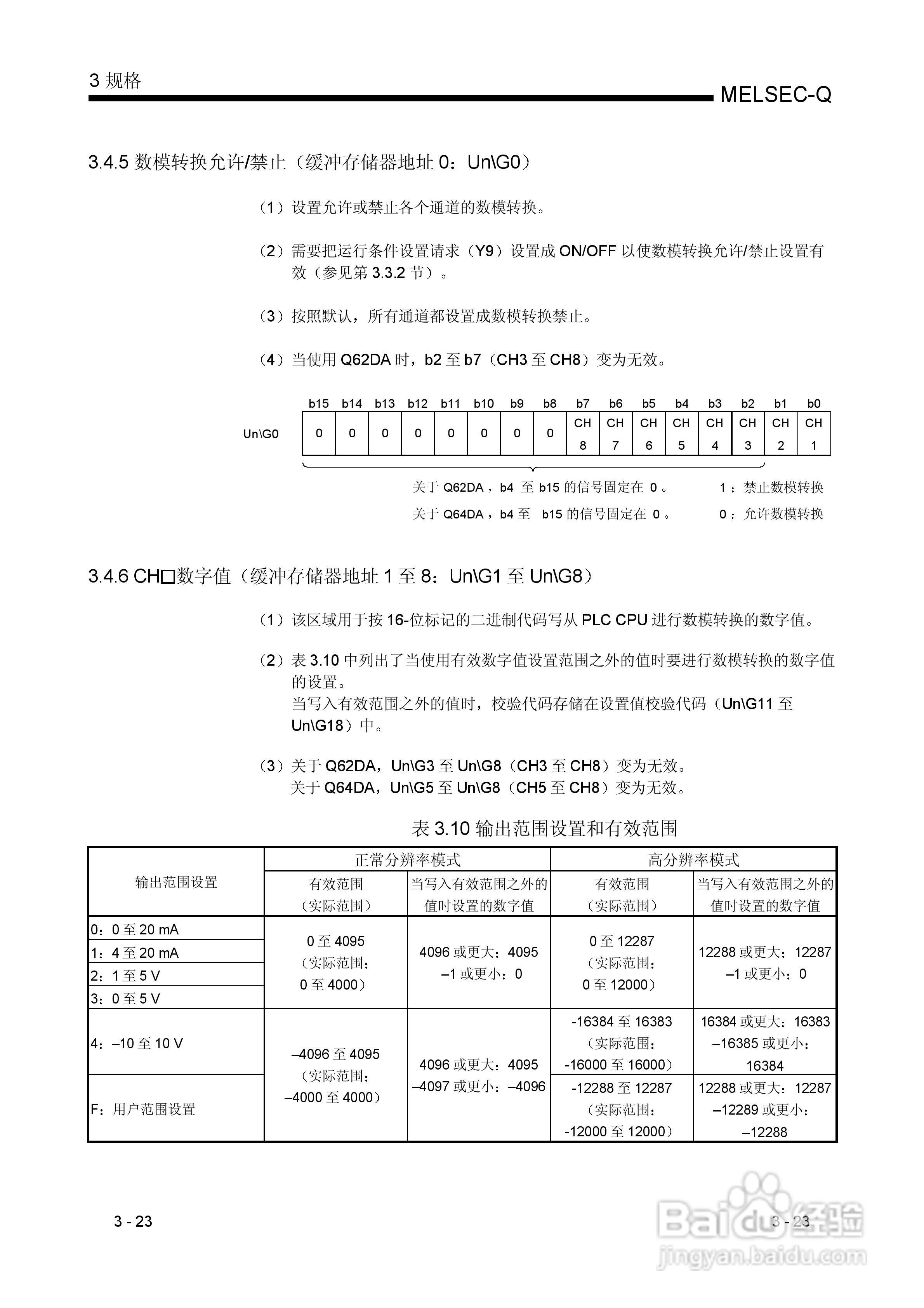 MITSUBISHI Q 系列数模转换模块用户手册:[4]