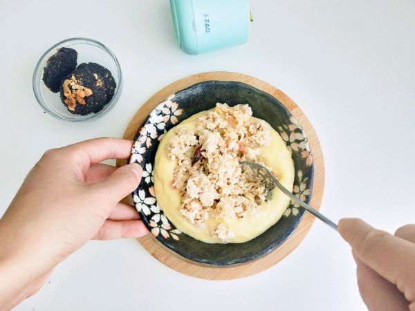 地瓜牛乳燕麦粥