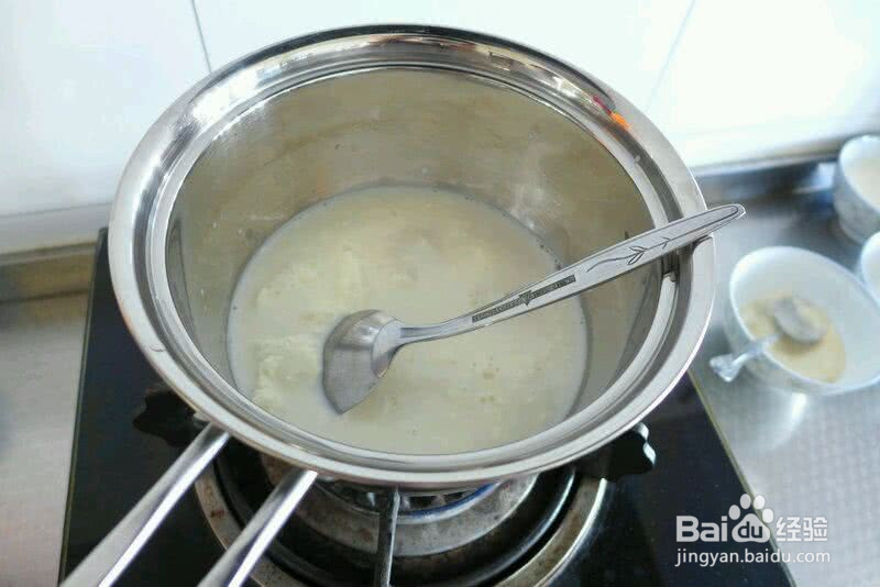 抹茶奶酪布丁的做法