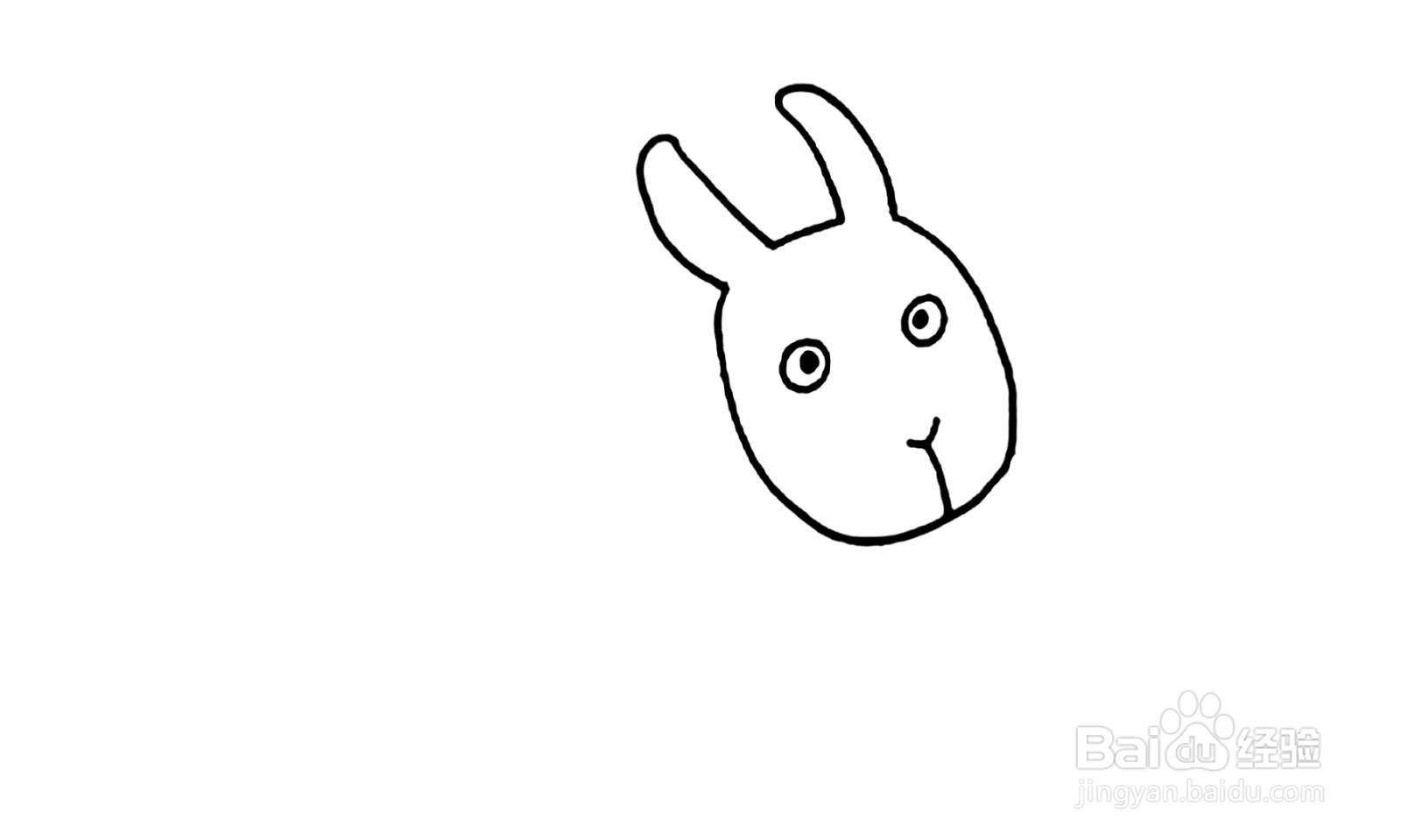 兔子侧面简笔画