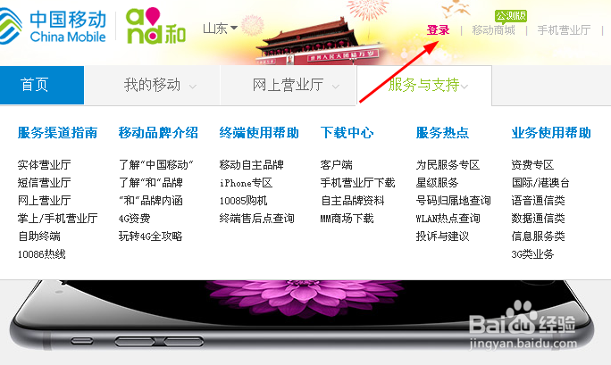 中国移动网上营业厅怎么查询话费余额