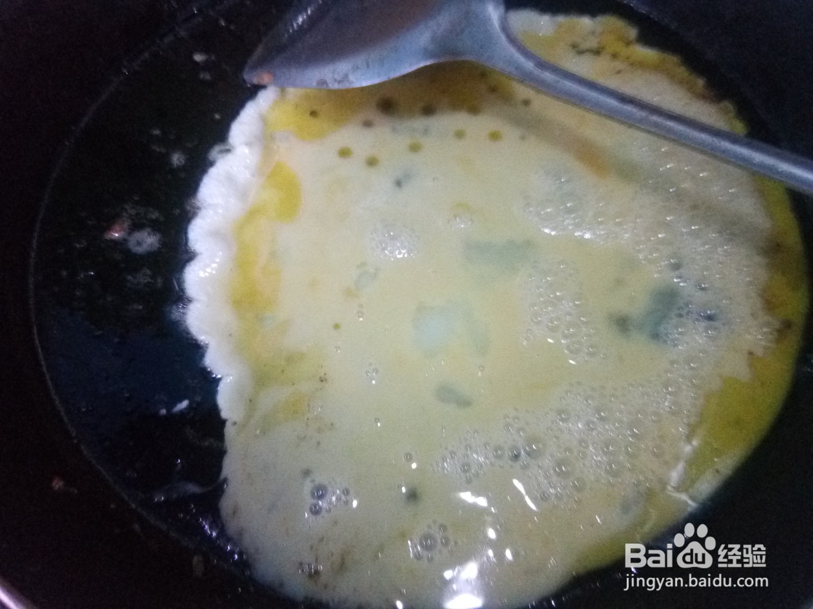 家常菜茼蒿炒鸡蛋