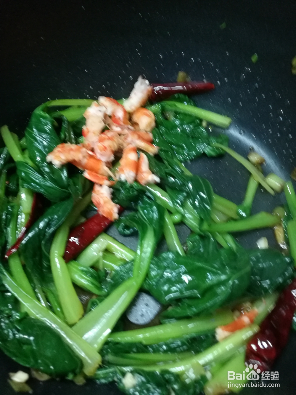 一次就会的海米炒油菜