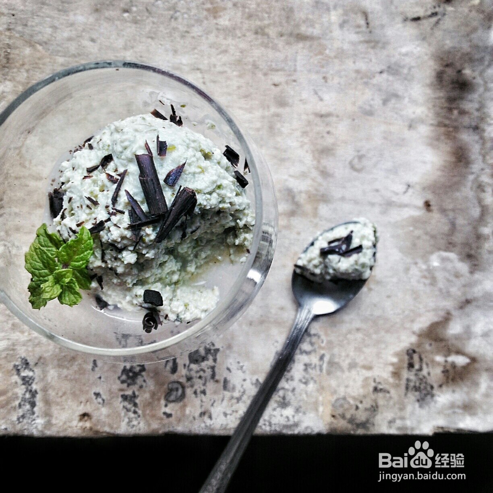 妈妈教我做的可可薄荷奶冻塔