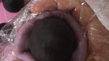 超简单紫薯草莓大福的做法