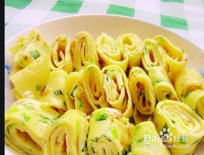 鸡蛋葱花饼的家常做法 百度经验