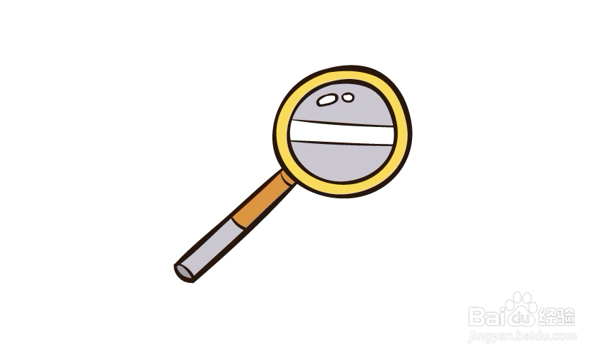 怎样在illustrator中绘制放大镜小图标
