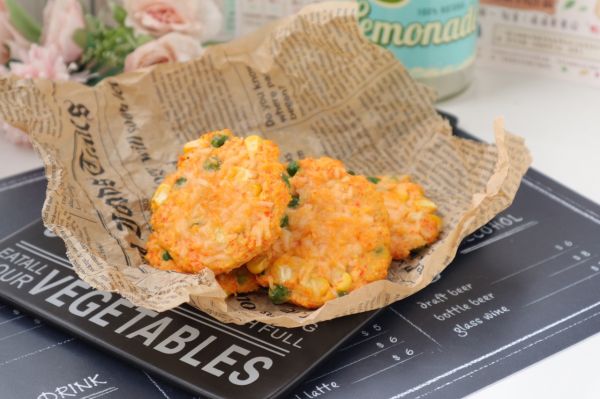 芝士鸡肉蔬菜饼