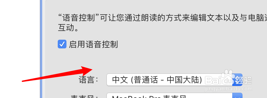 mac怎么启用语音控制功能