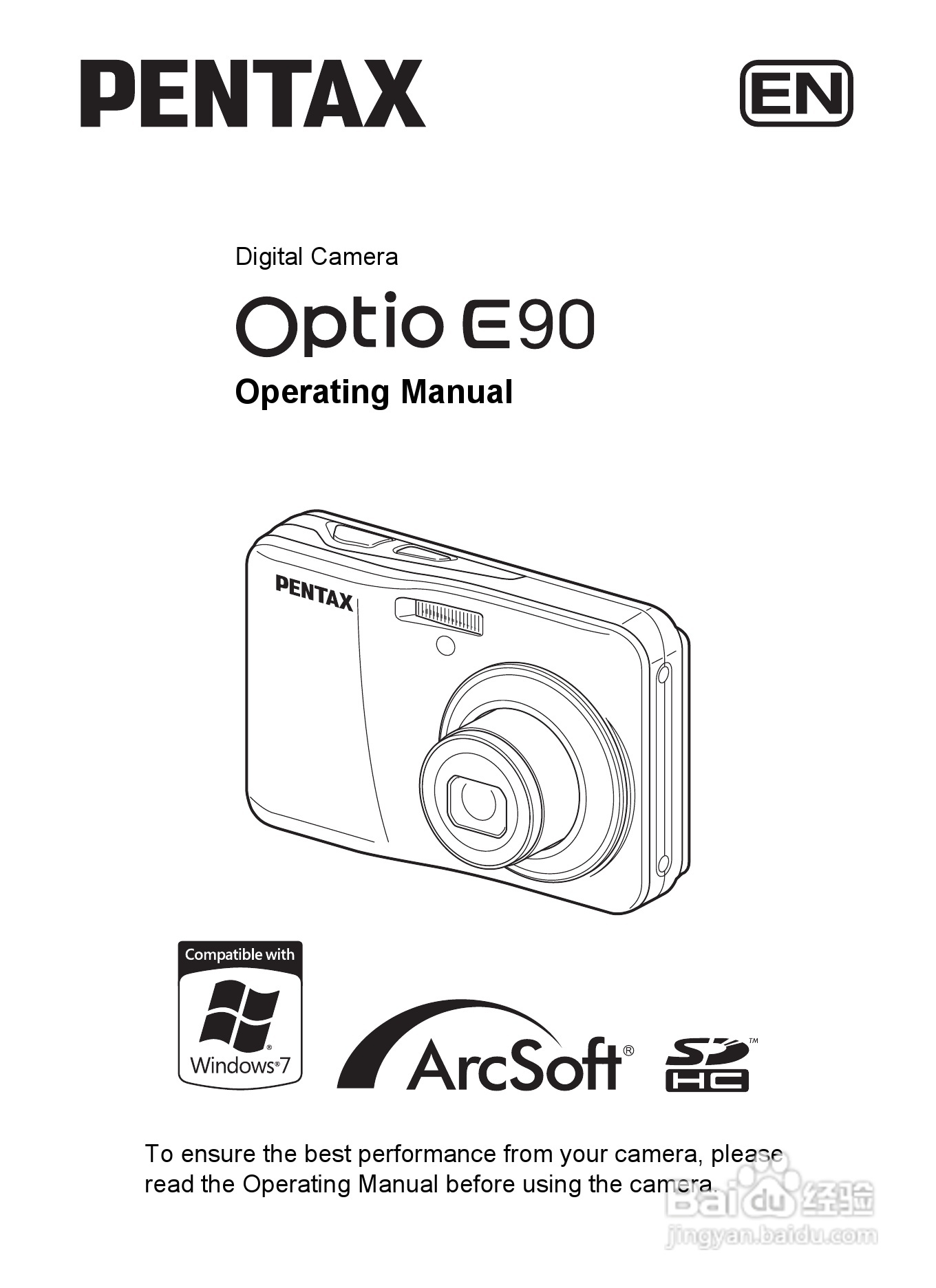 宾得optio E90数码相机使用说明书:[1]