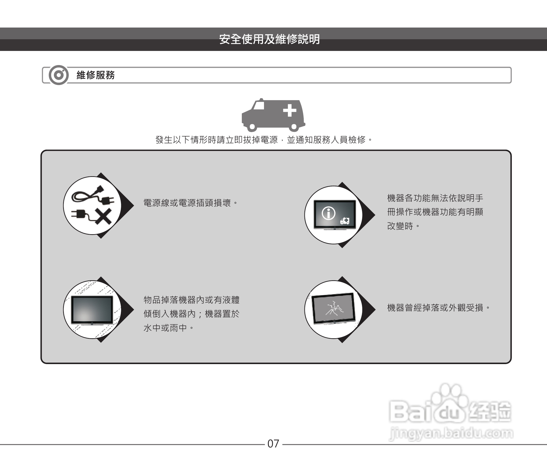 声宝EM-46VC2110D型液晶显示器说明书:[1]