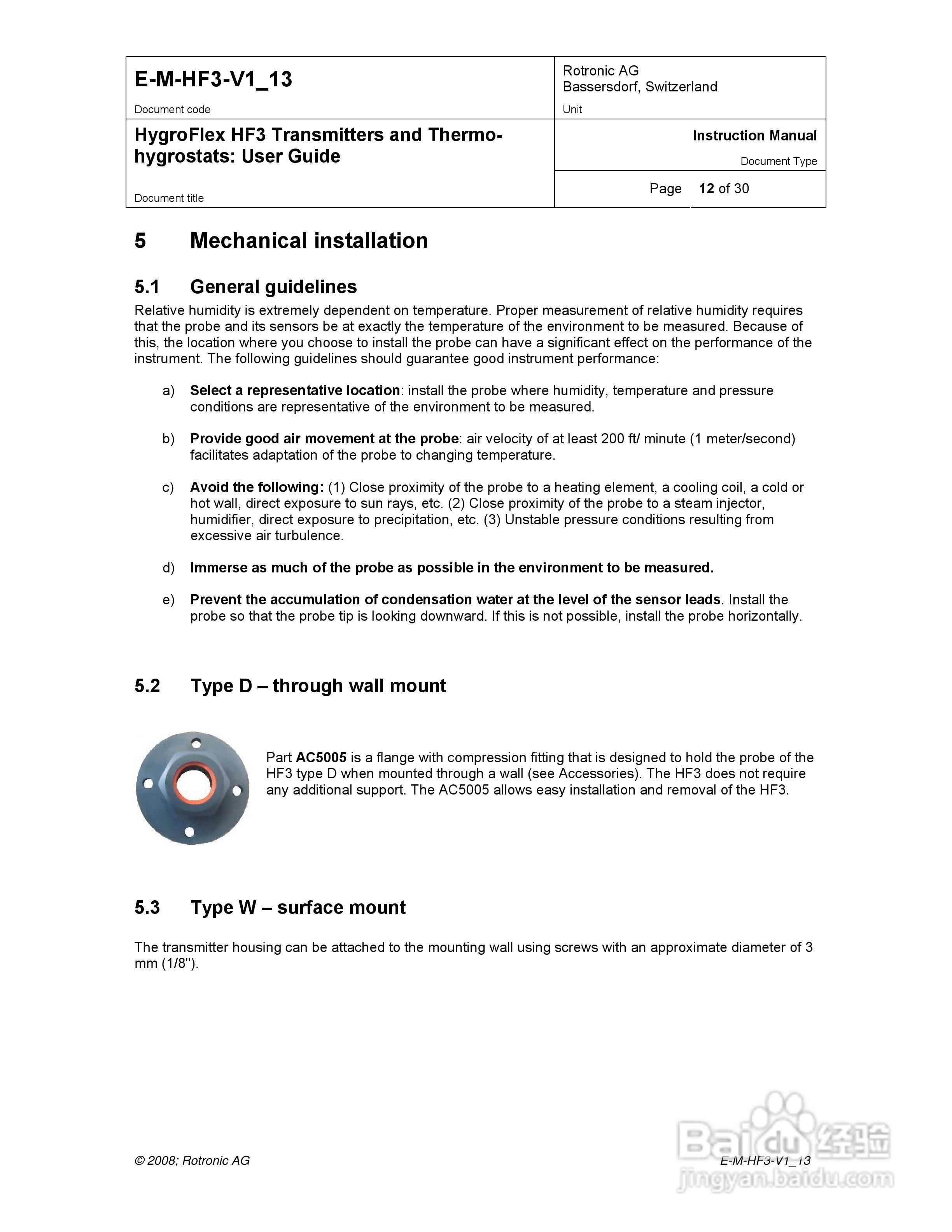 HF3暖通温湿度变送器用户手册:[2]