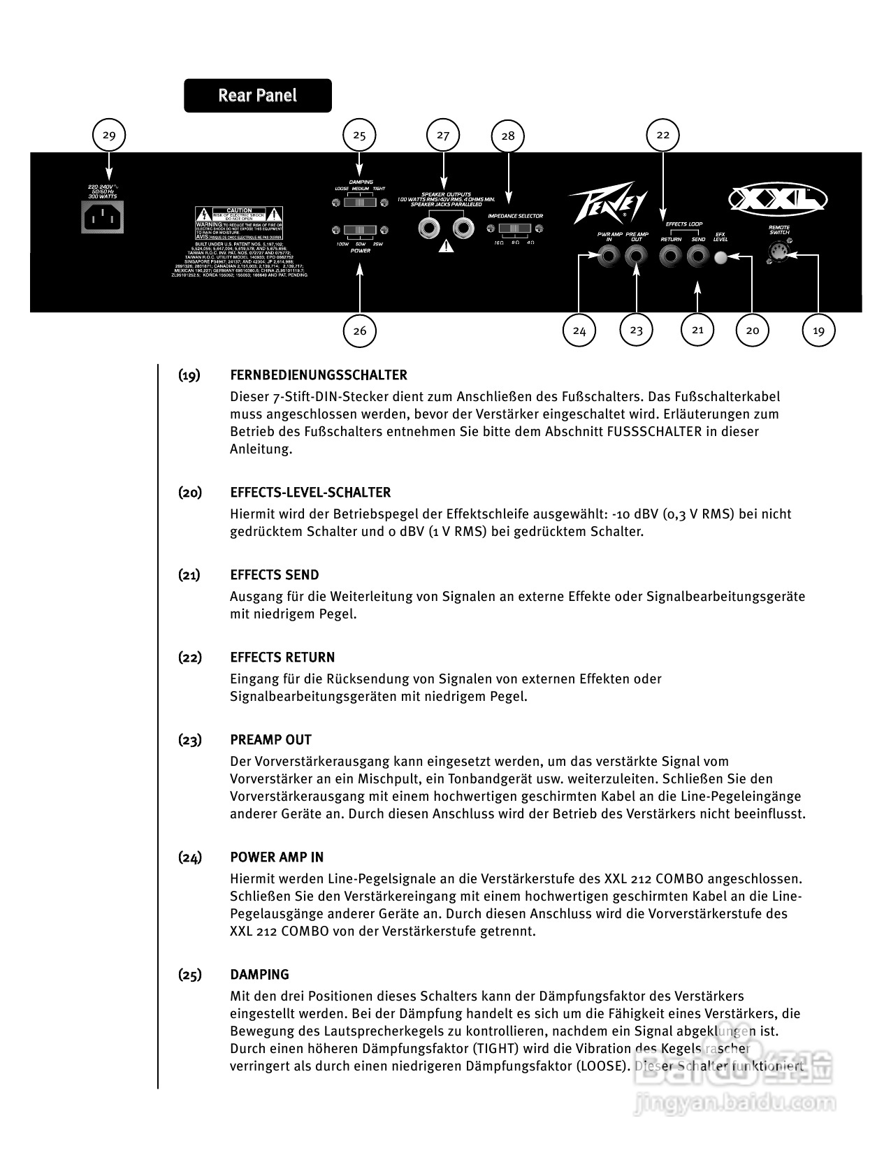百威 XXL 212 Combo音响说明书:[2]