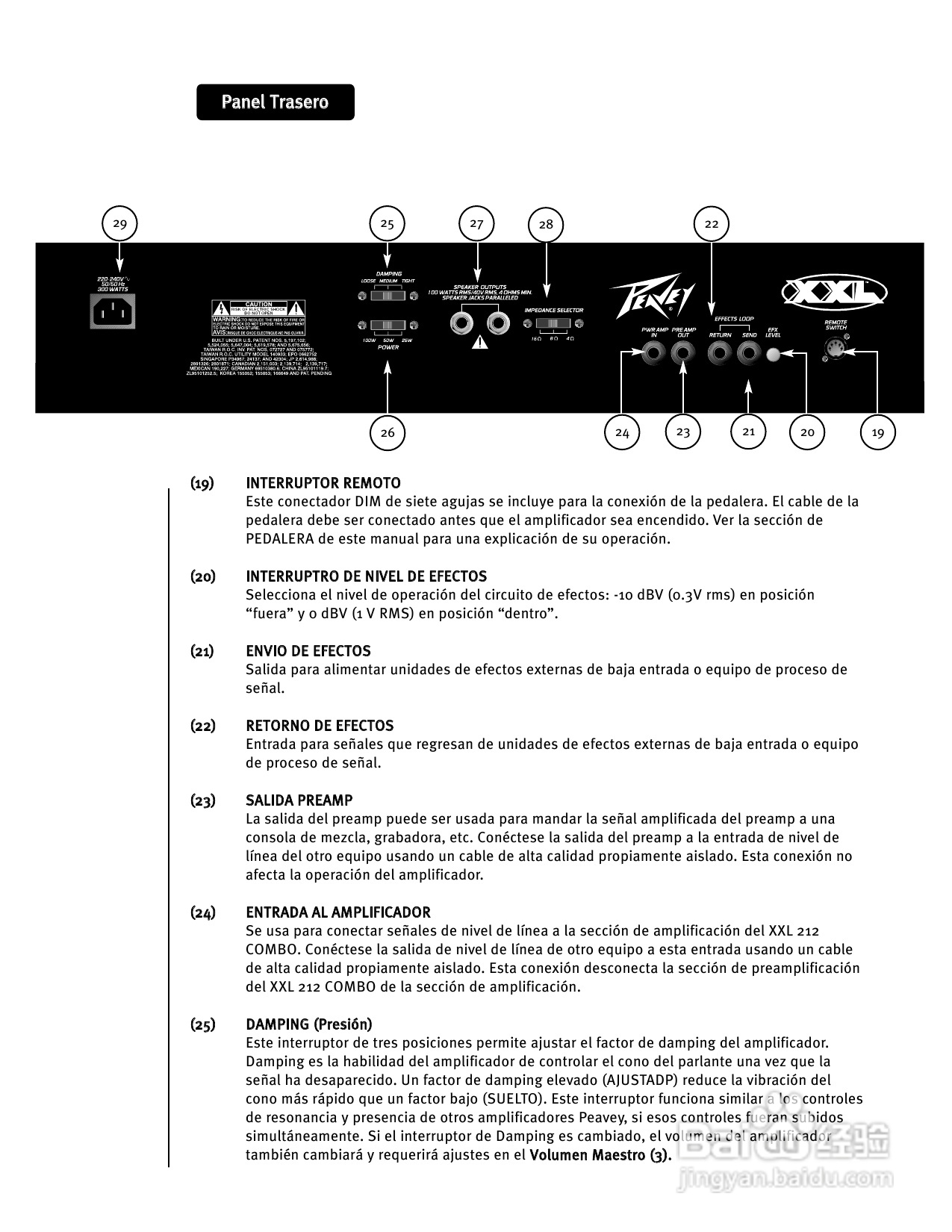 百威 XXL 212 Combo音响说明书:[1]