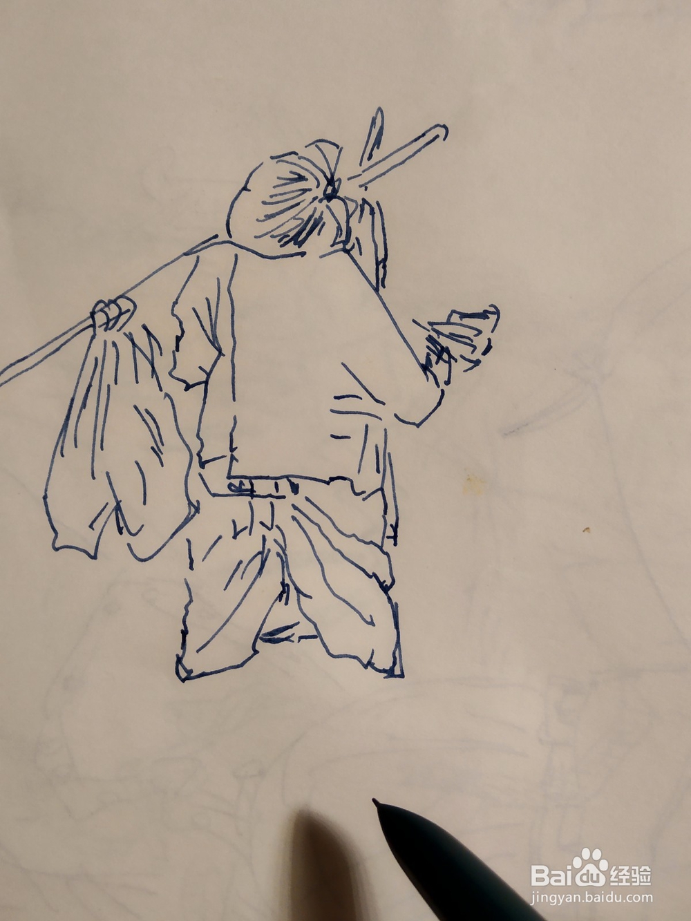 市井人物的白描方法