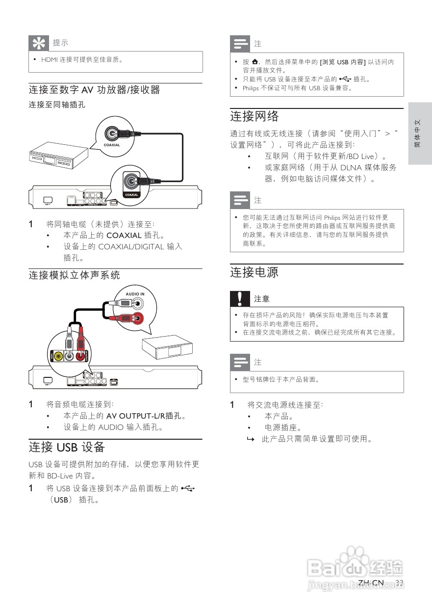 飞利浦BDP5100/93蓝光光盘播放机使用说明书:[1]