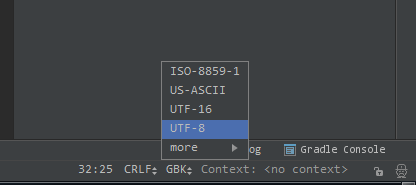 在Android Studio设置文件编码