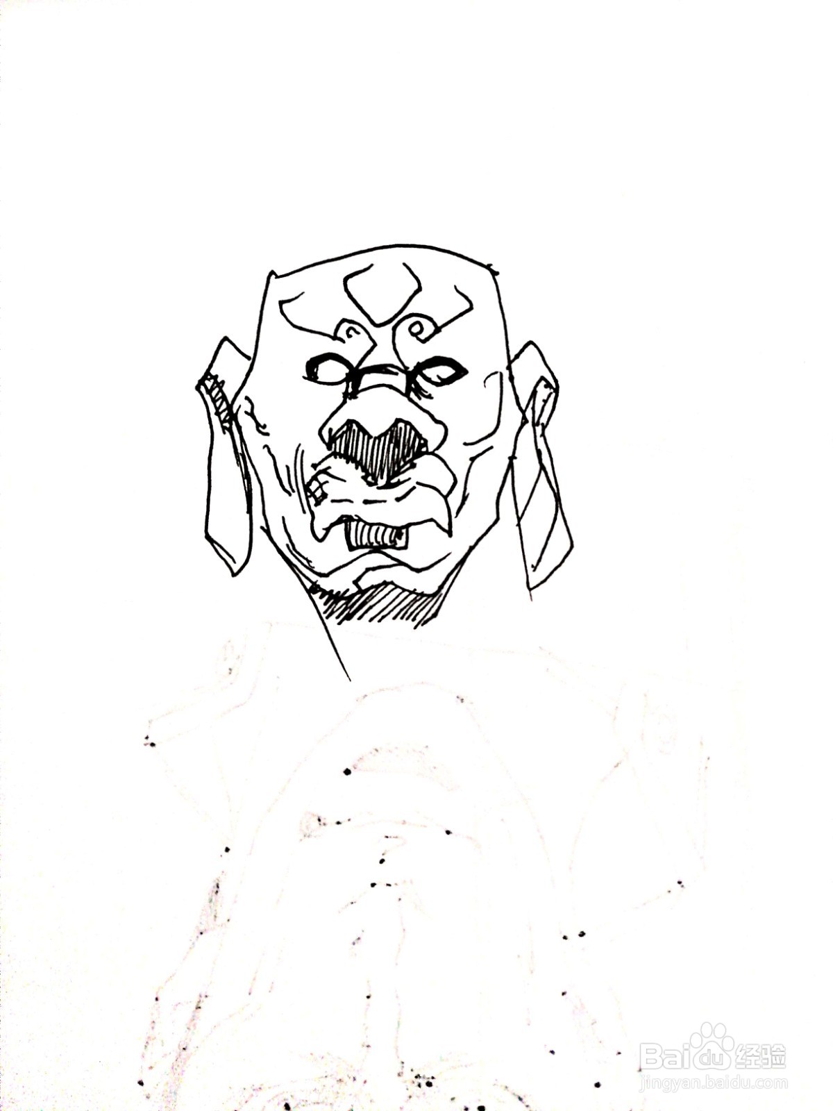 《镇魂街》系列之金刚力士简笔画