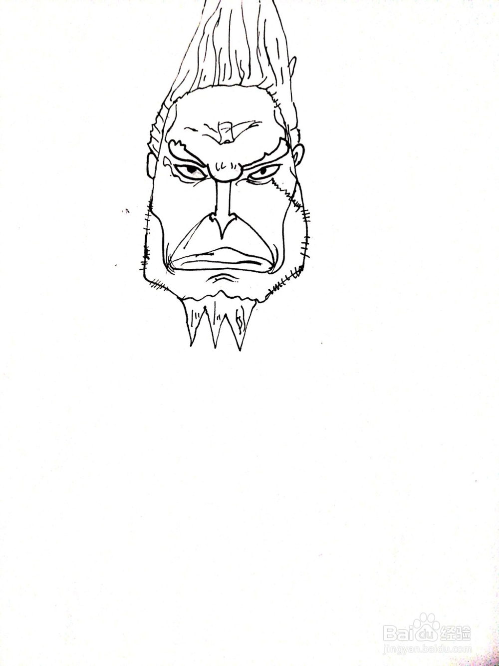 《航海王》系列之钢骨空简笔画