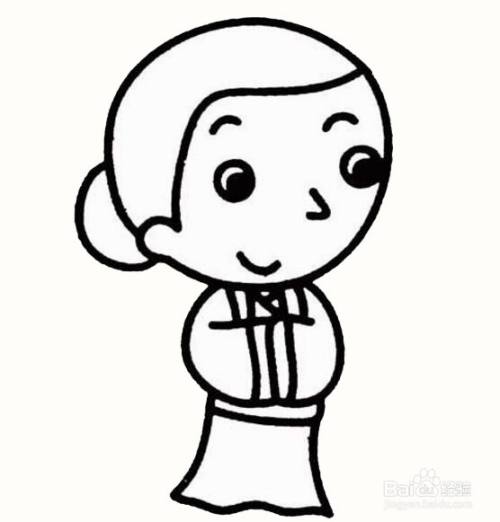 古代媒婆的简笔画