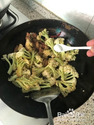 干锅菜花的做法