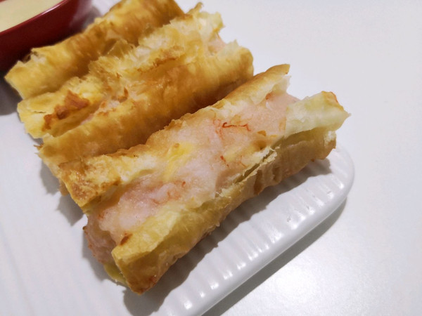 油条酿芝士虾滑