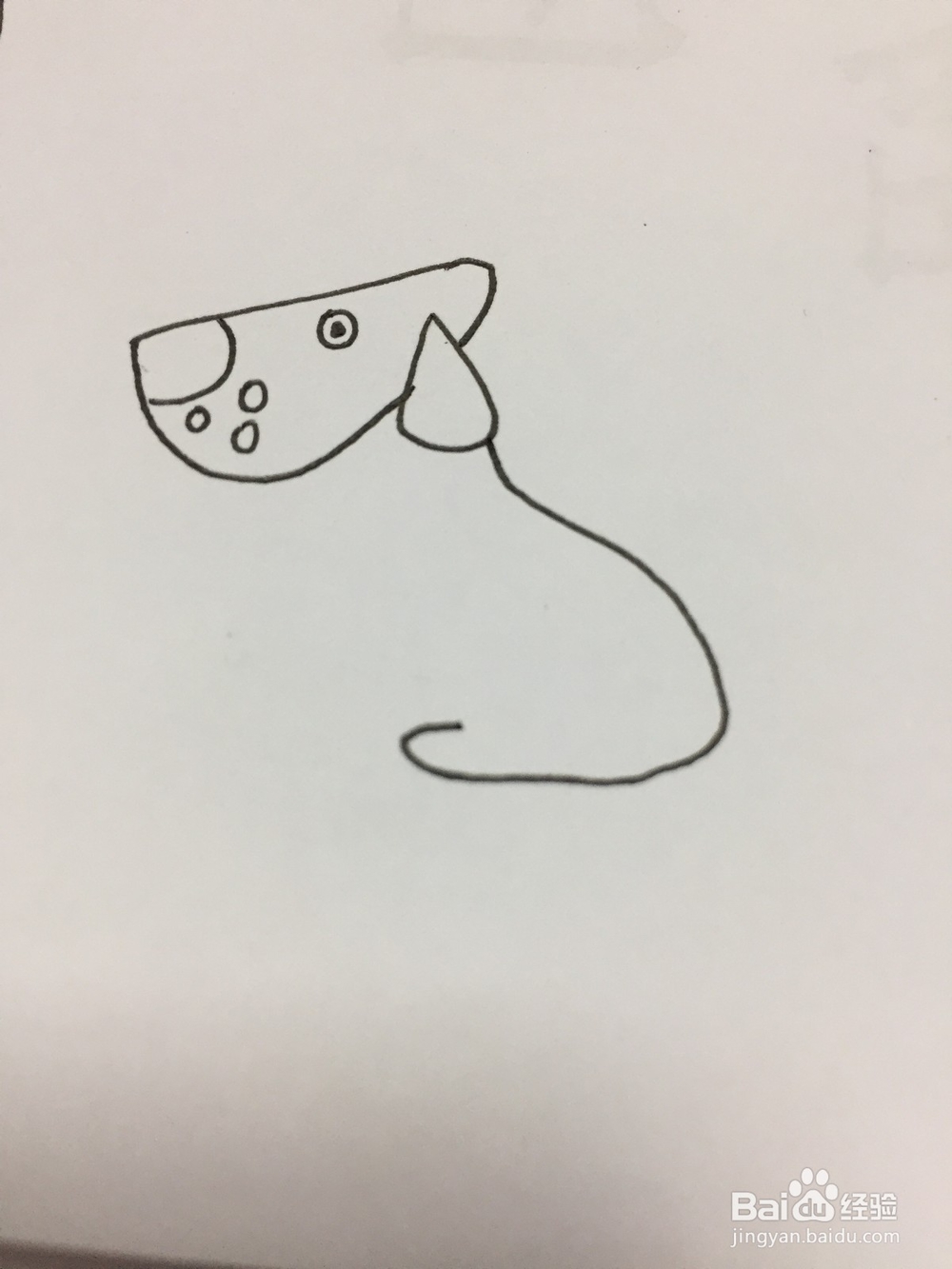 简笔画的狗狗