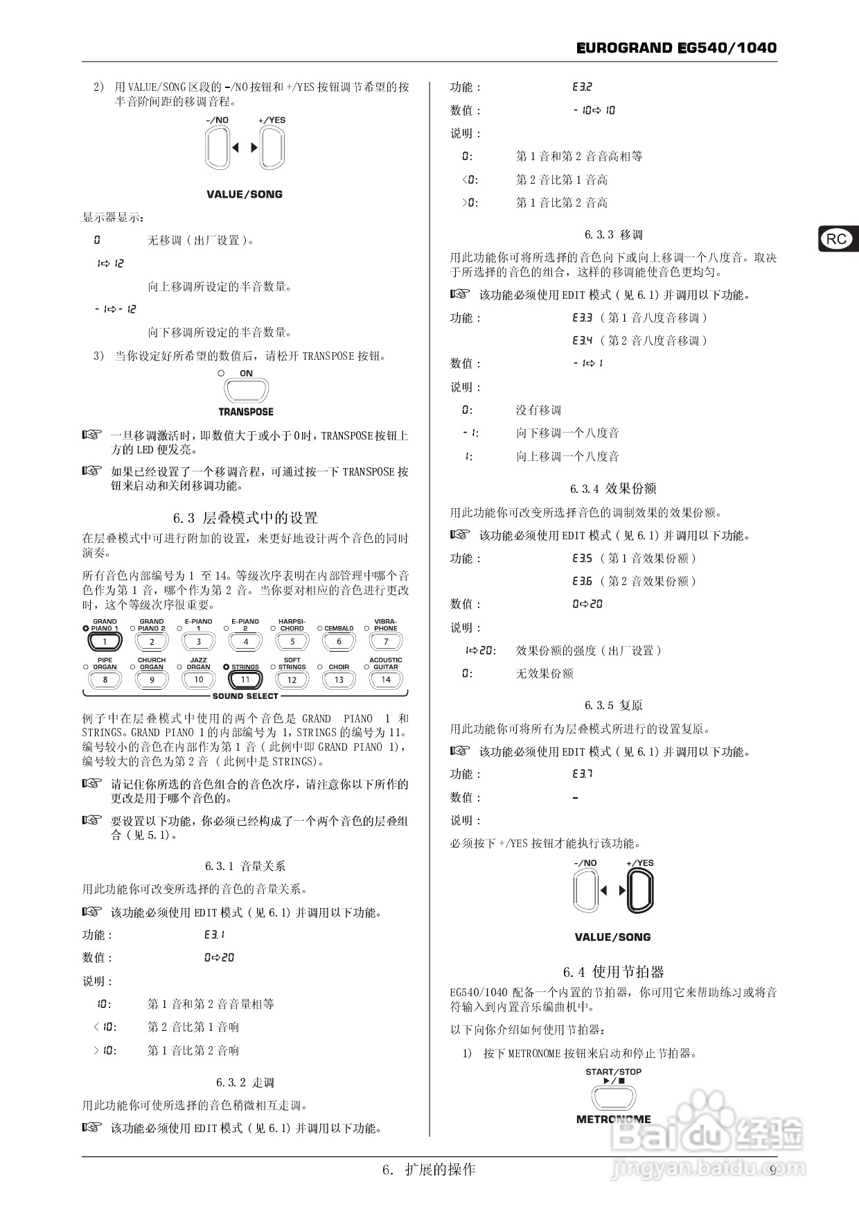 EUROGRAND EG540/1040音响使用说明书:[1]